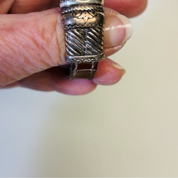 Brighton Women’s Sliver Leather Bracelet adjustable wrist - Picture 8 of 10